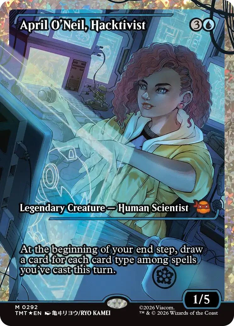 April O'Neil, Hacktivist (0292) (Showcase) (Fracture Foil) (292) (TMT)